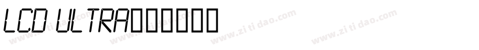 LCD Ultra字体转换